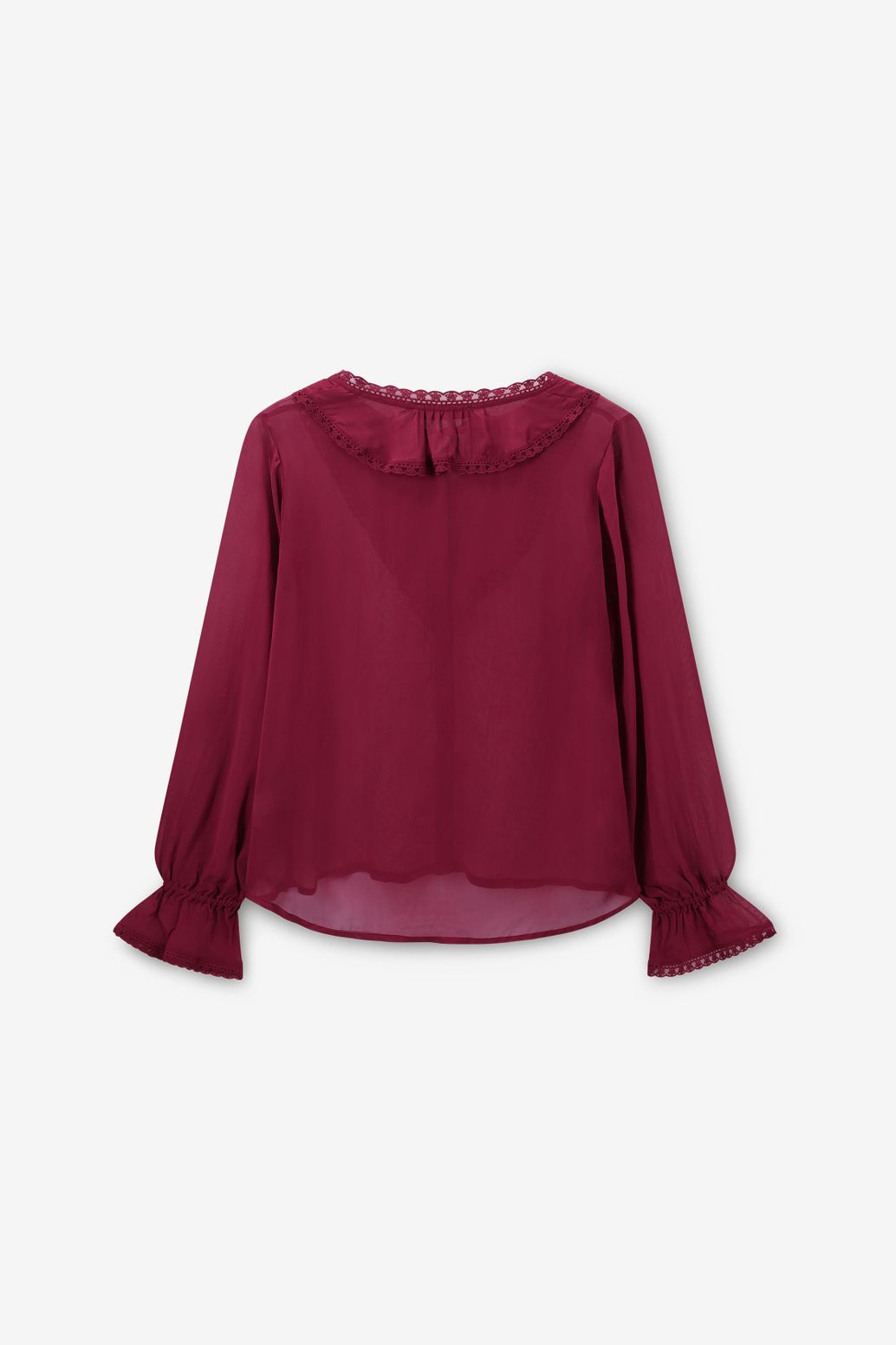 Blouse - rouge foncé