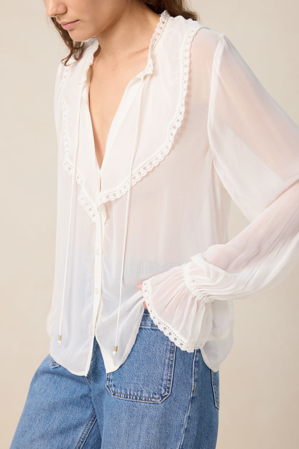 Blouse - blanc