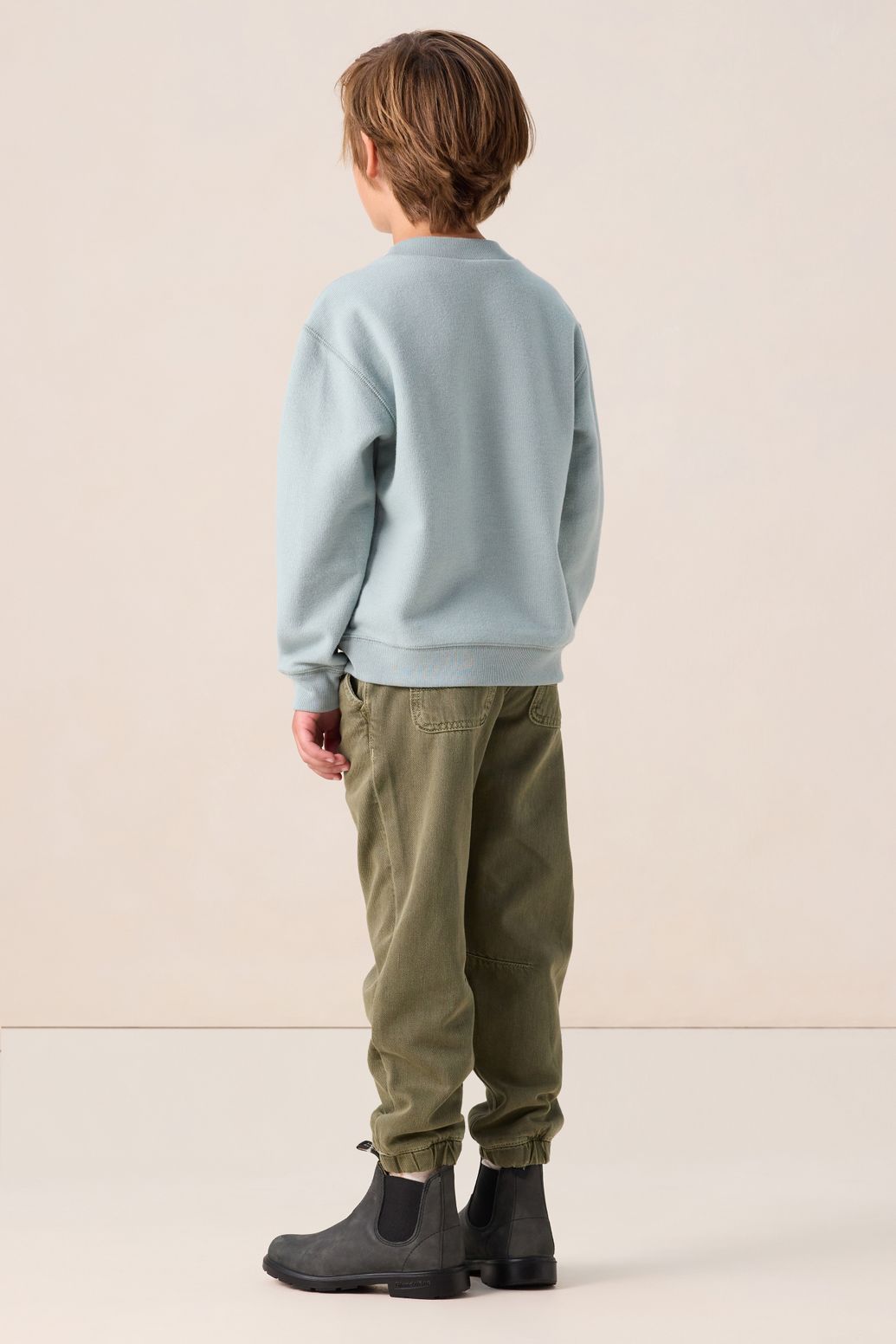 Denim-Jogger - dunkelgrün