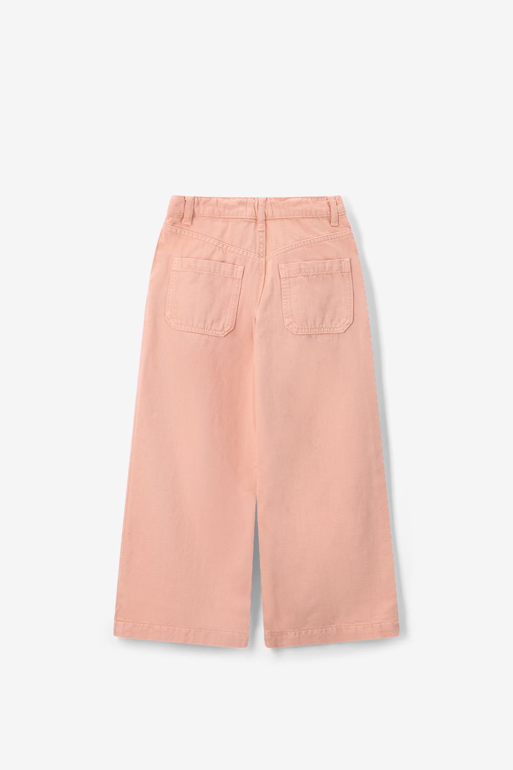 Lichtoranje wide leg jeans