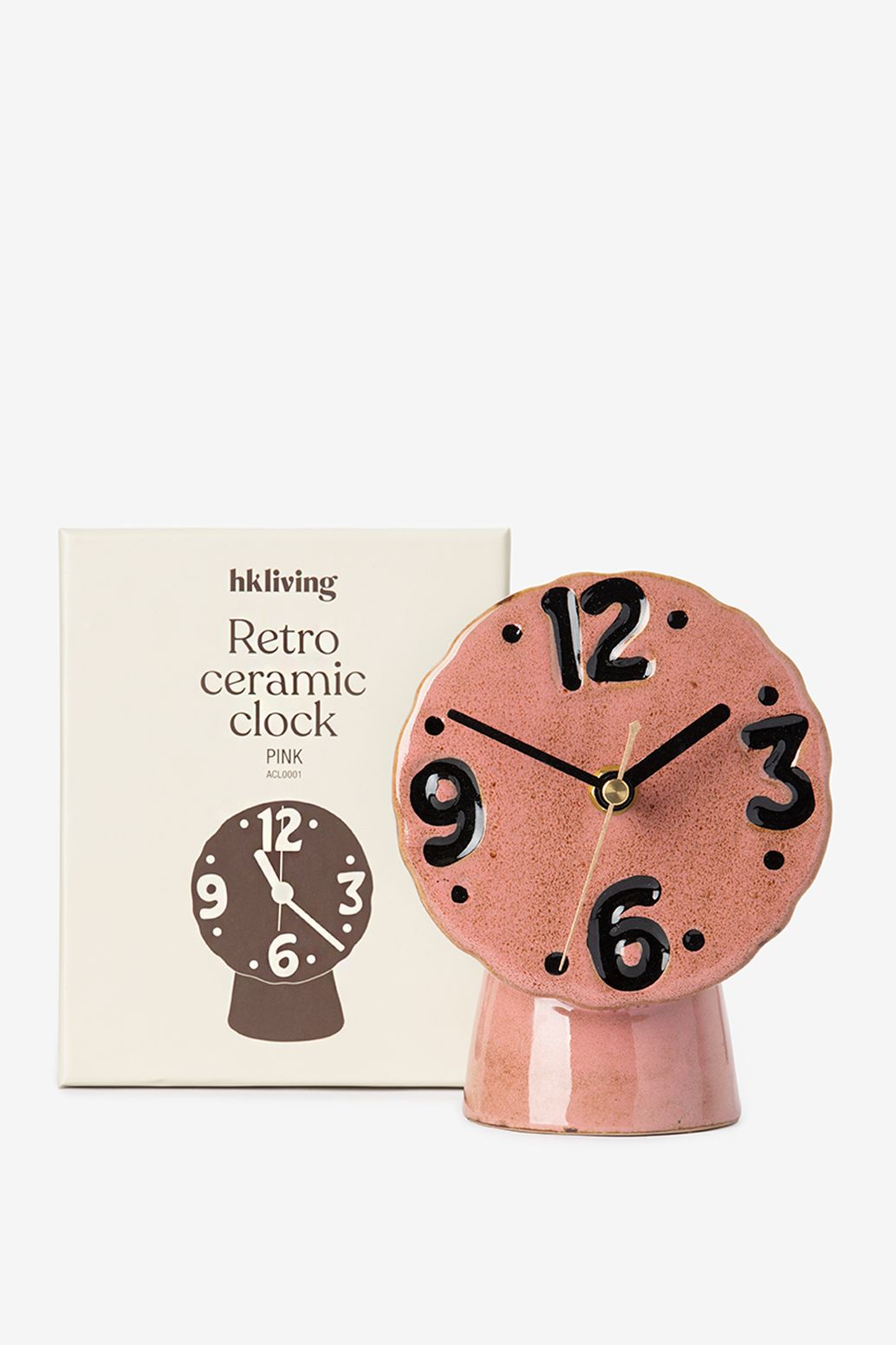 HK Living Ceramics Retro-Uhr