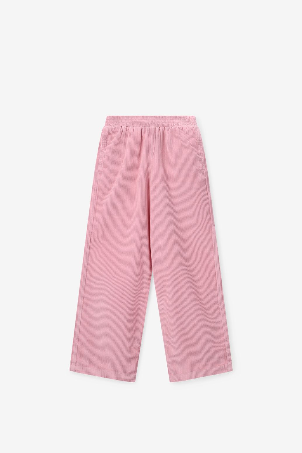 Roze corduroy broek