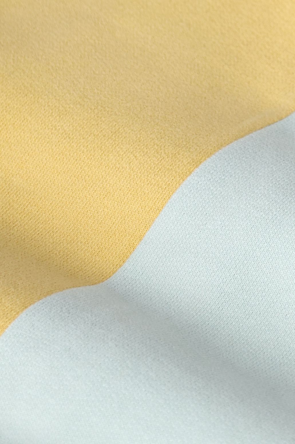 Sweat à capuche color block - jaune