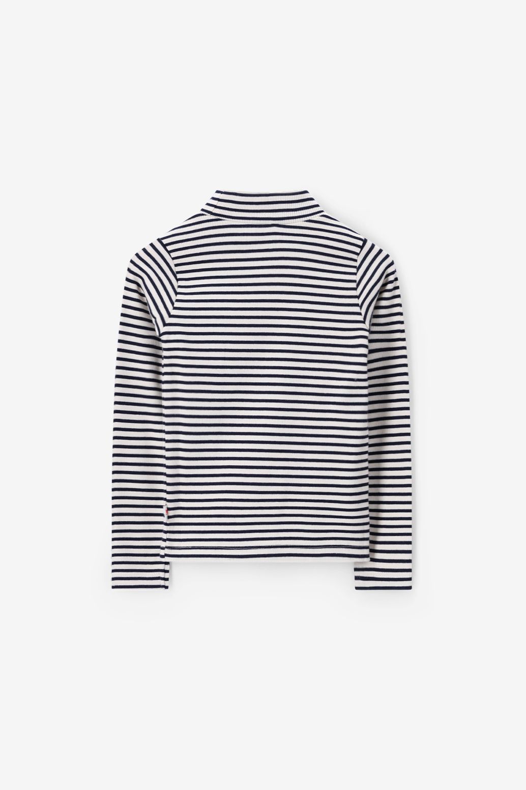 Gestreiftes Langarmshirt - dunkelblau