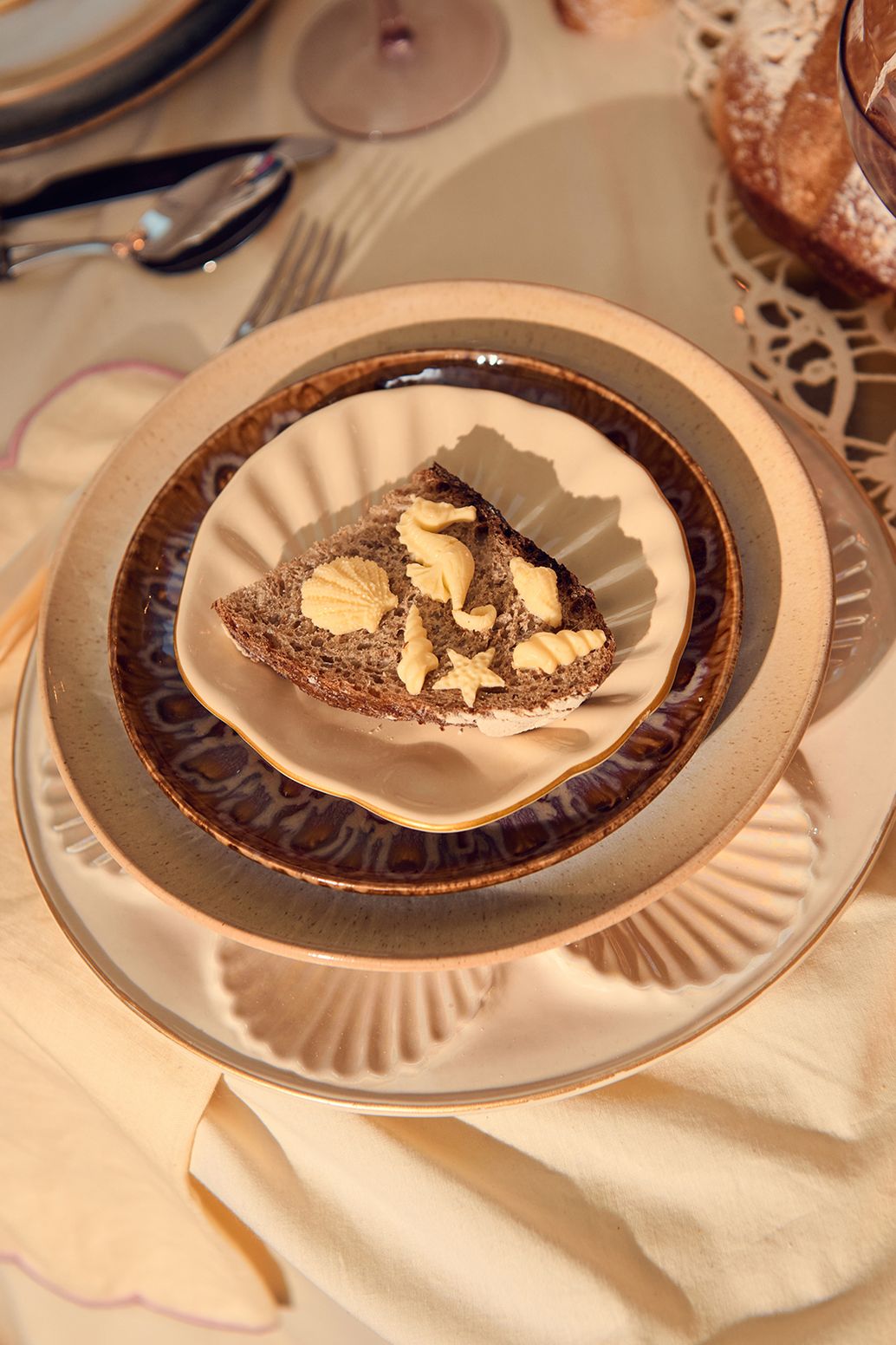 Witte oesters presenteerschaal