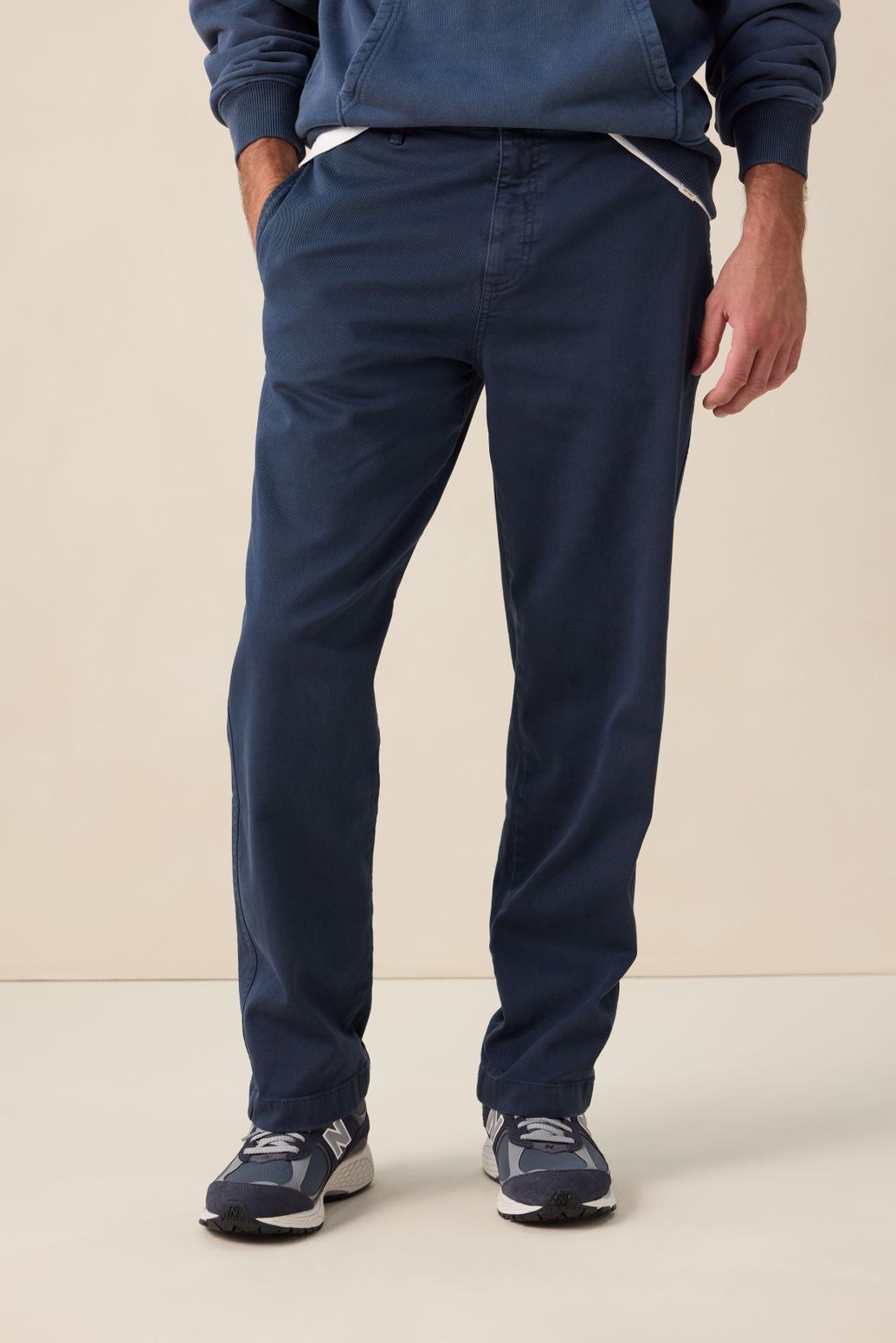 Chino taille mi-haute - bleu foncé