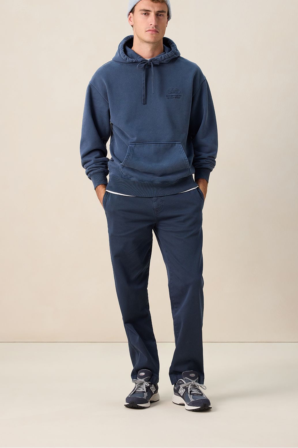 Chino taille mi-haute - bleu foncé