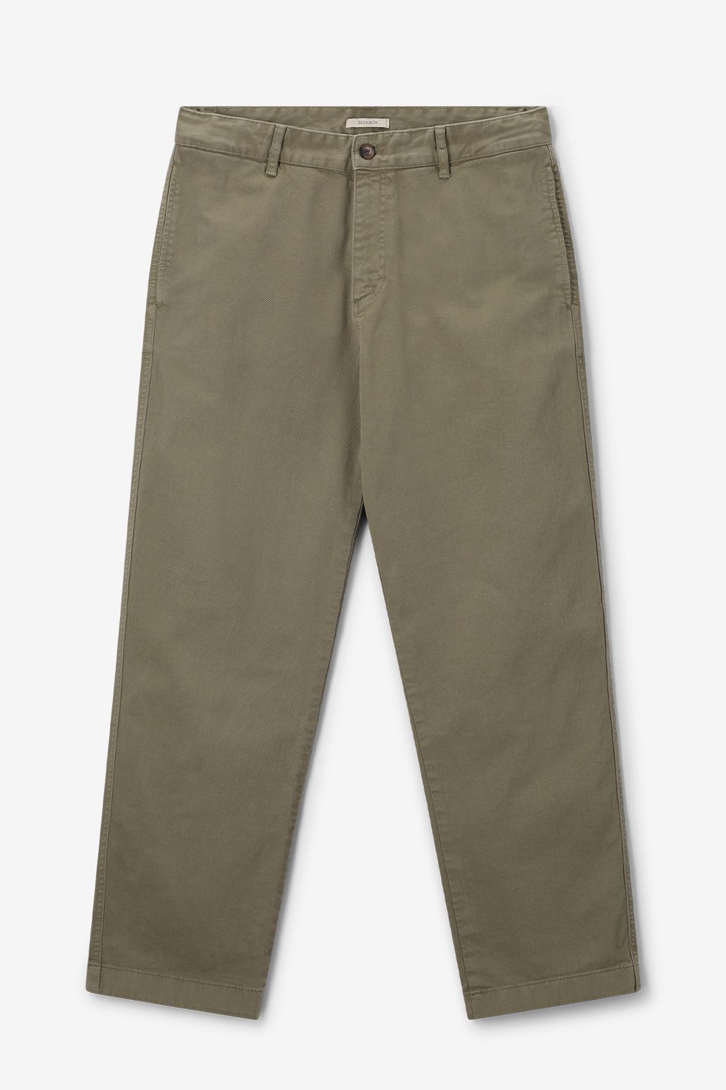 Chino taille mi-haute - vert foncé