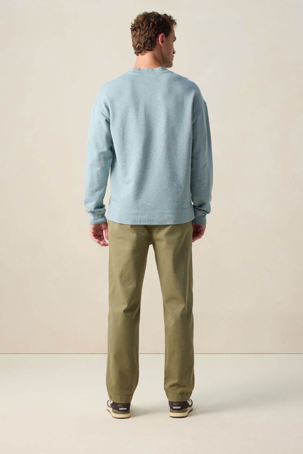 Chino taille mi-haute - vert foncé