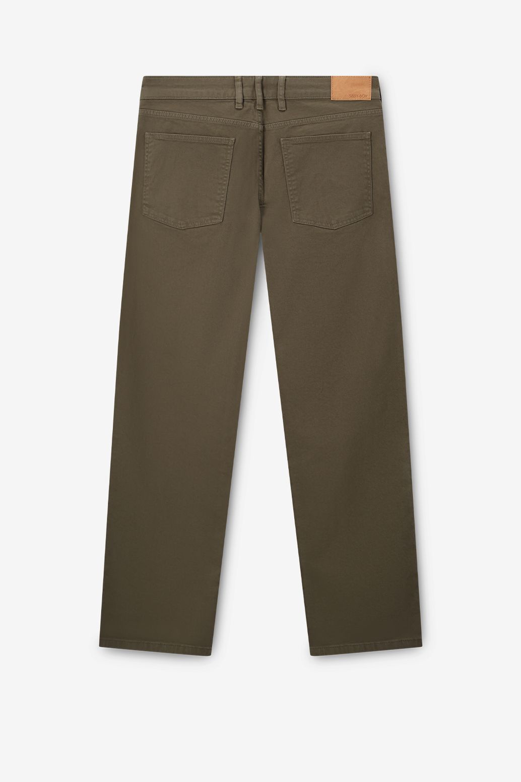 Donkergroene chino