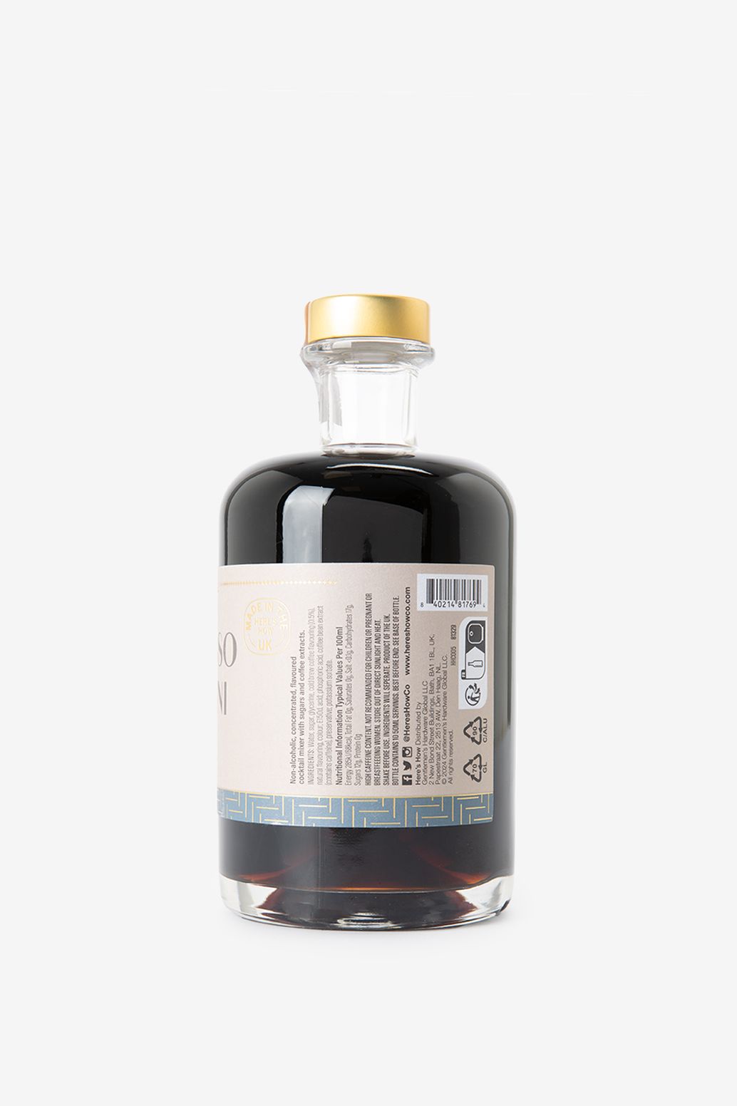 Gentlemens Hardware Cocktail Mixer Espresso Martini 500ML