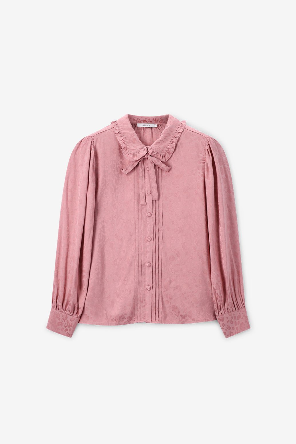 Blouse avec nœud - rose