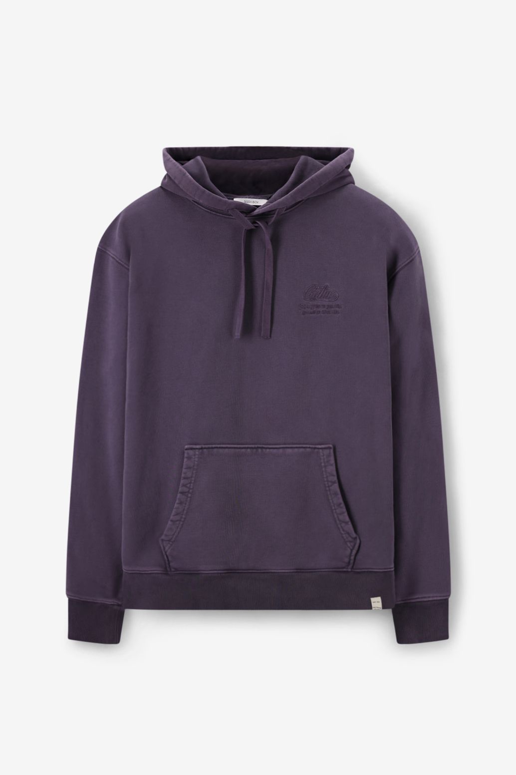 Hoodie mit Stickerei-Detail - lila
