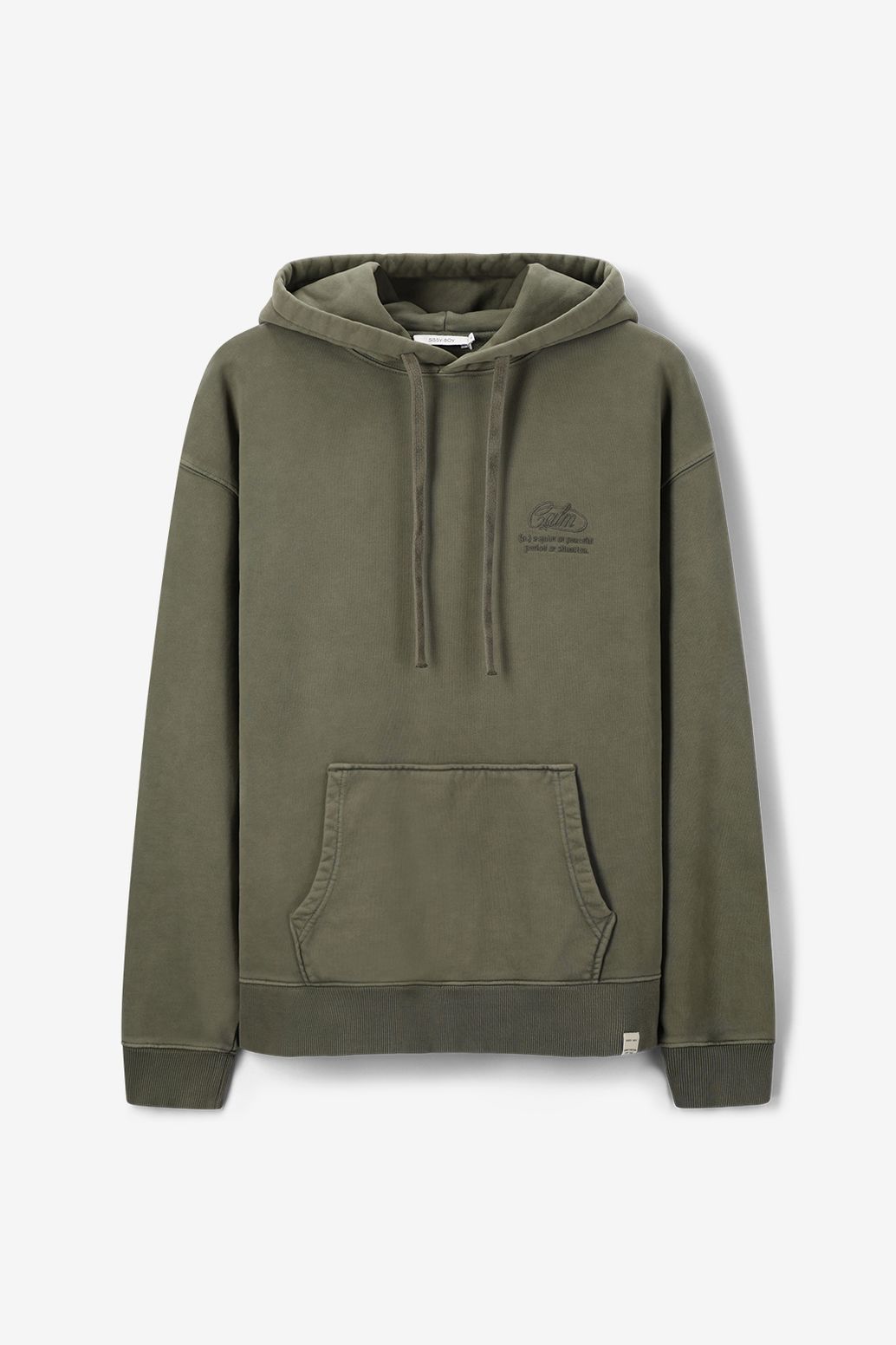 Groene hoodie met embroidery