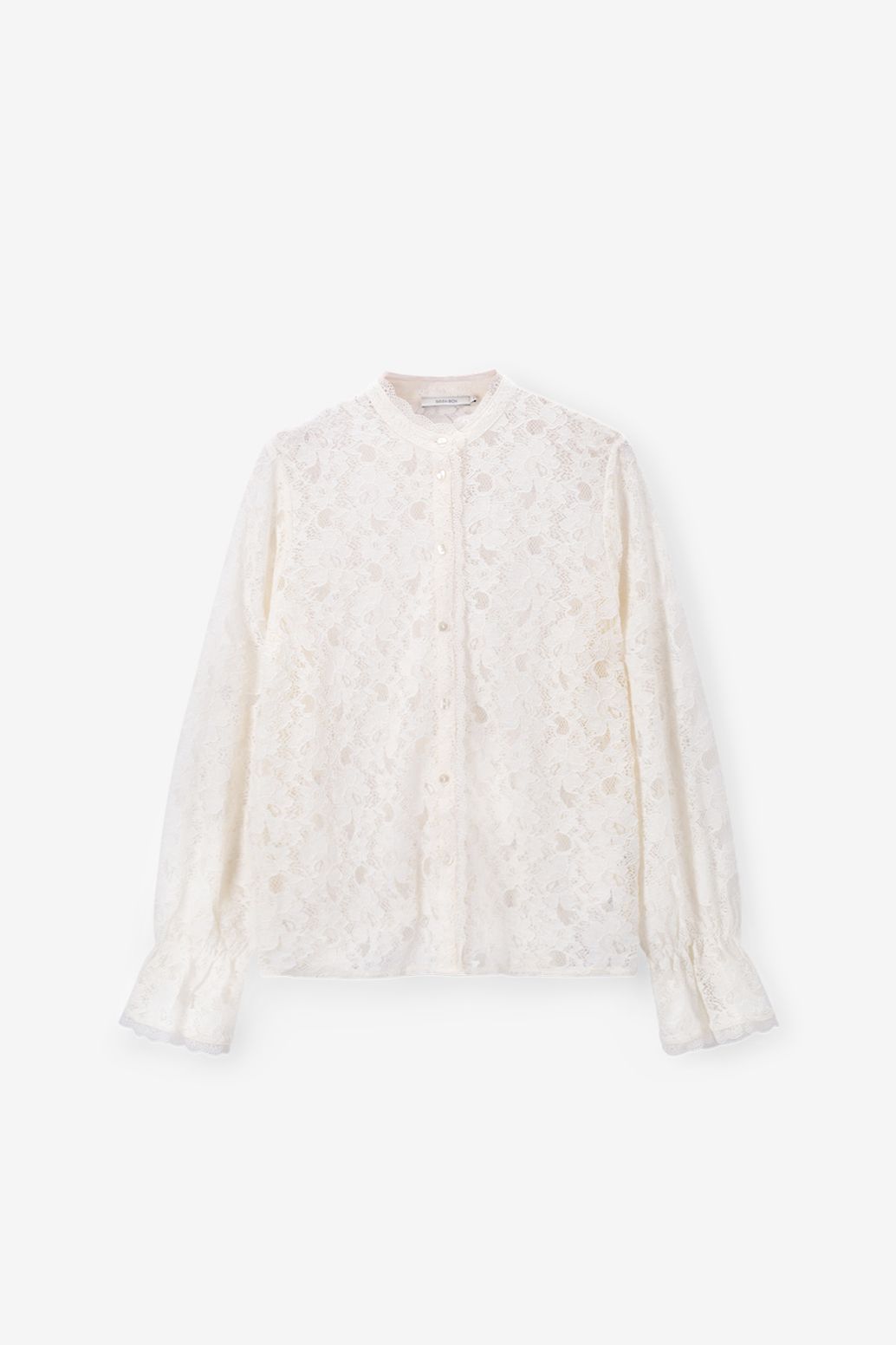 Witte kanten blouse