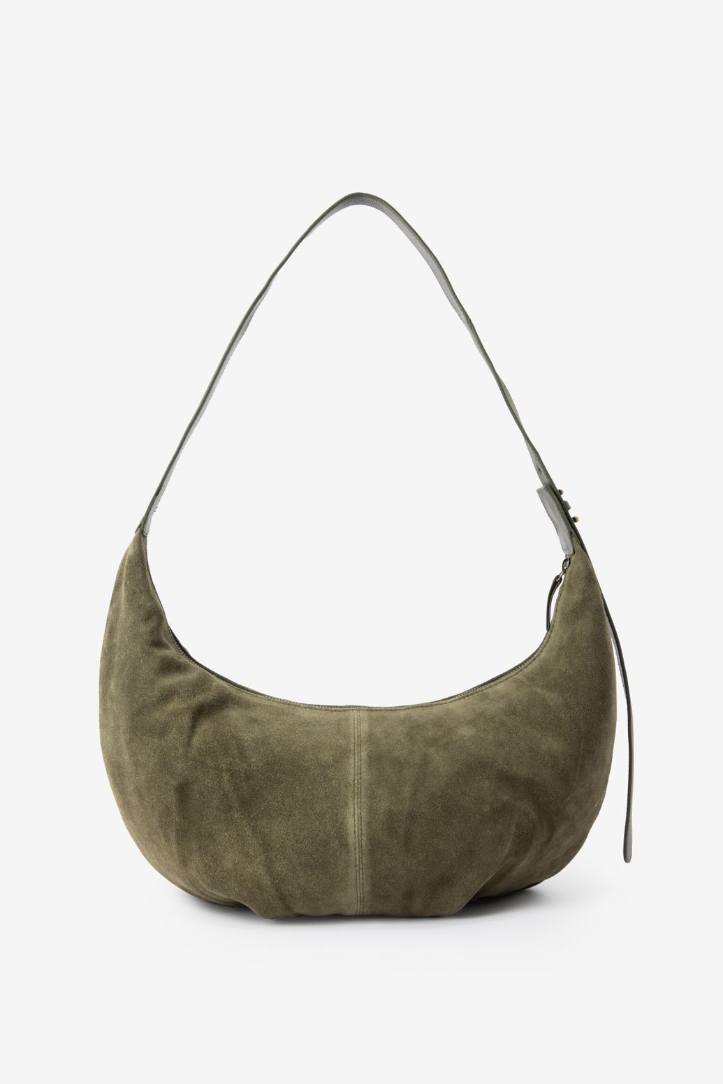 Donkergroene suède tas