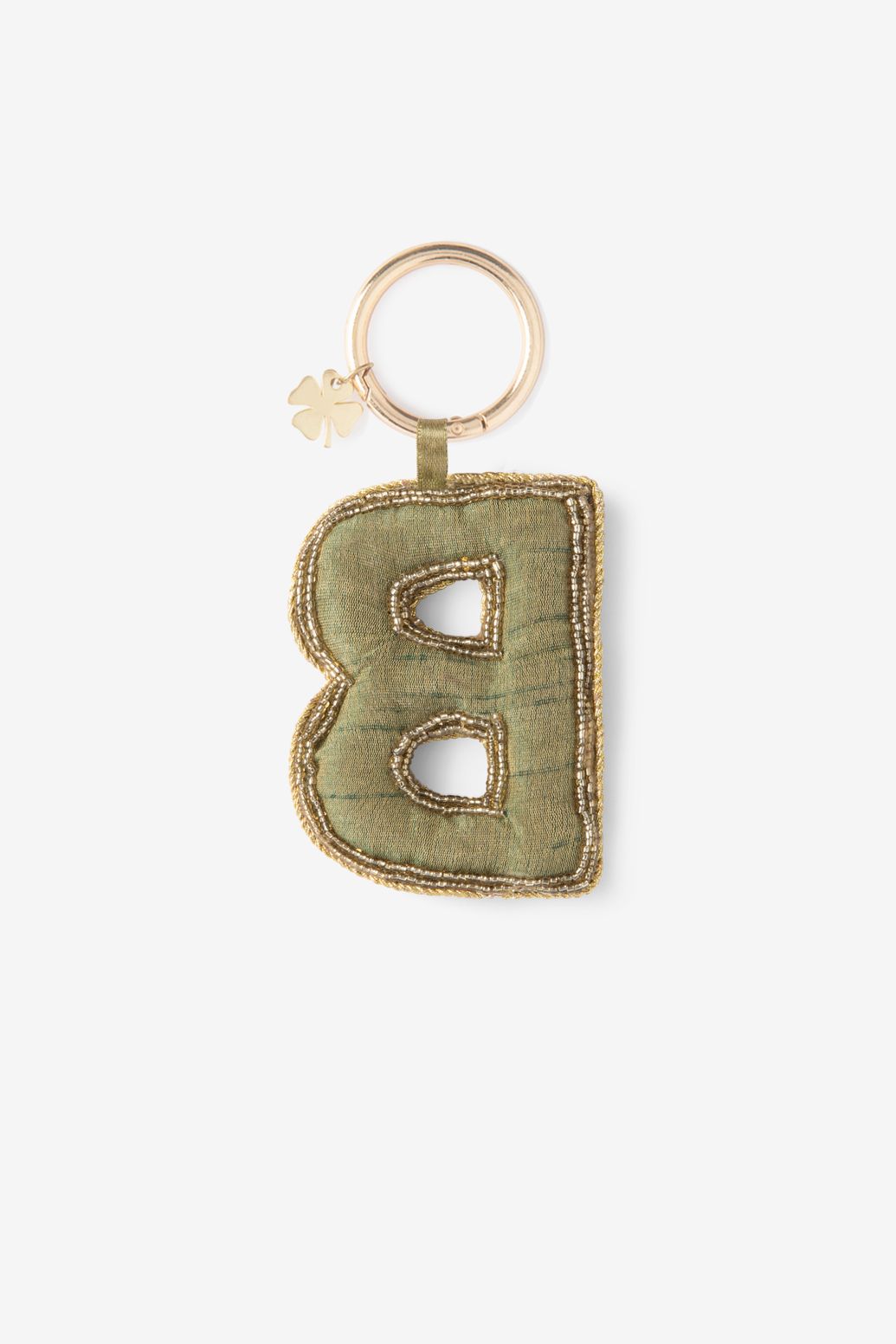 Charm de sac lettre B - vert foncé