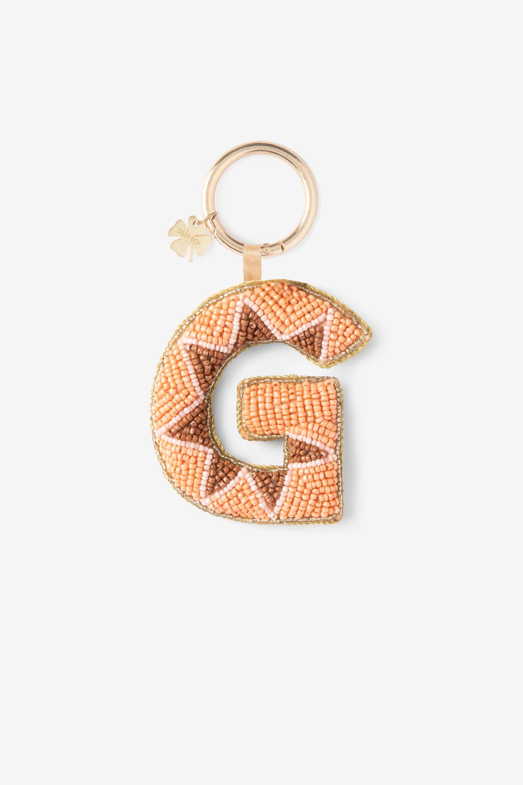 Taschen-Charm Buchstabe G - aprikot