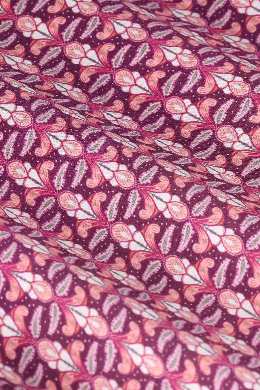 Blouse avec volants - rouge foncé