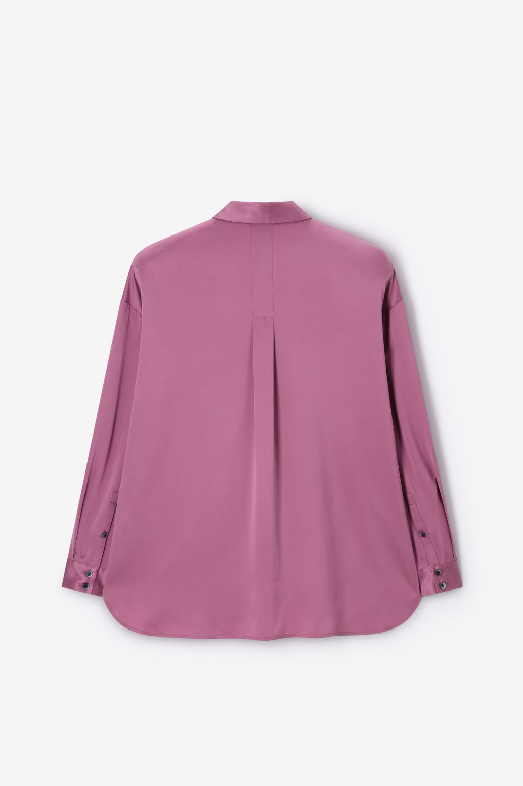 Paarse zijden blouse