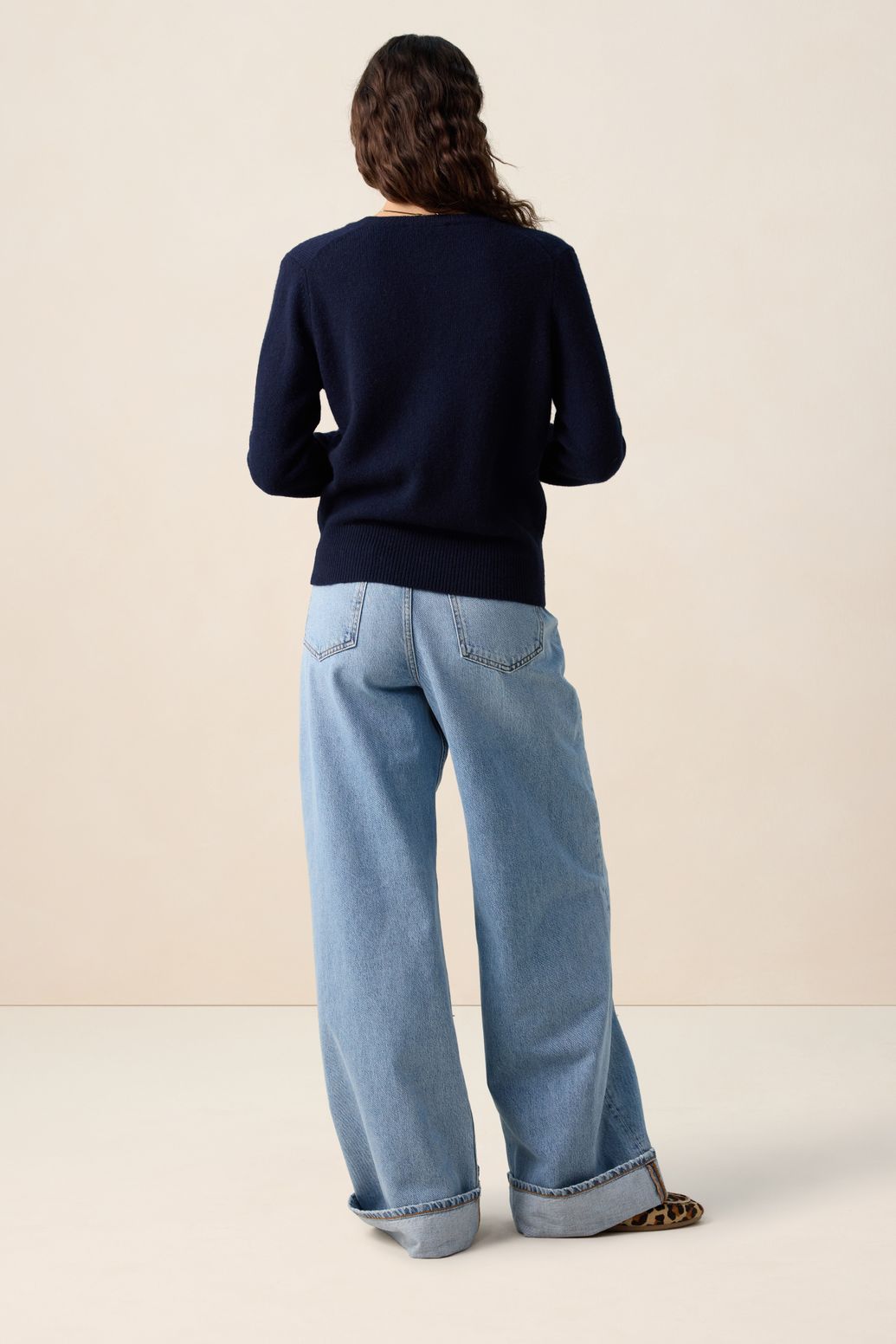 Strickjacke - dunkelblau