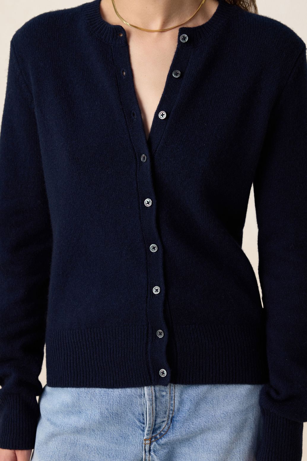 Strickjacke - dunkelblau