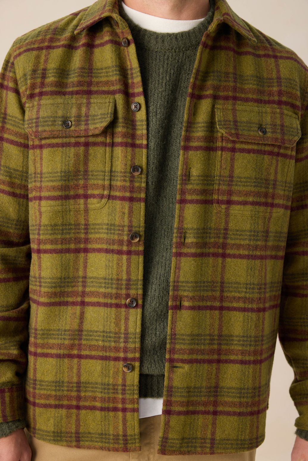 Kariertes Hemd - dunkelgrün