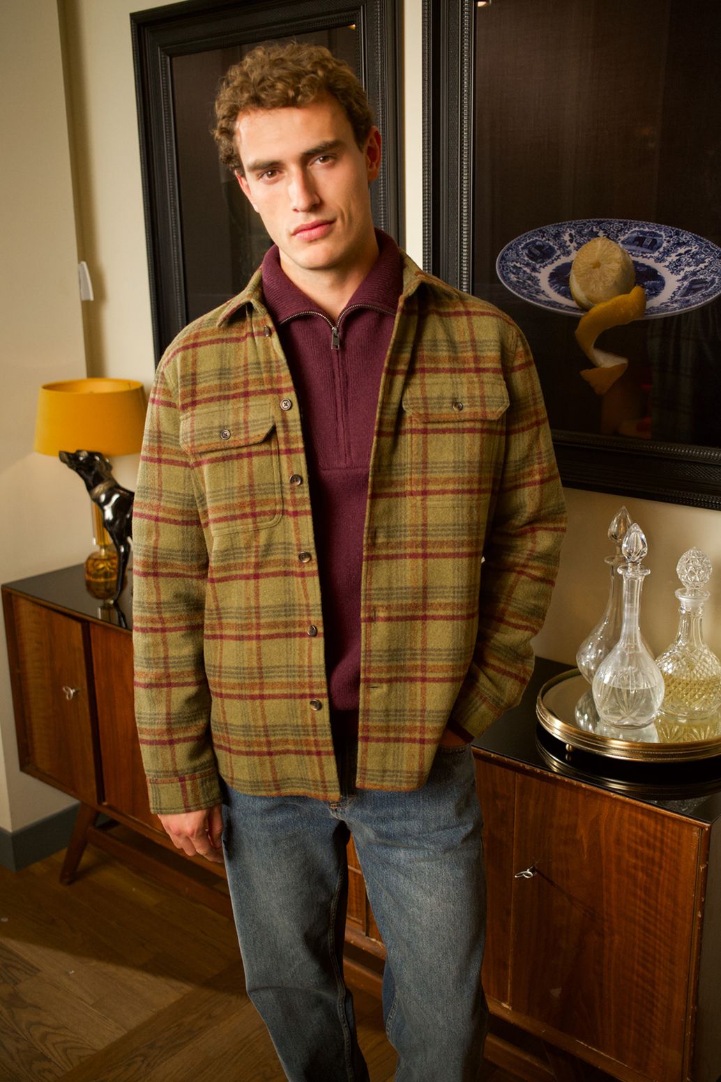 Kariertes Hemd - dunkelgrün