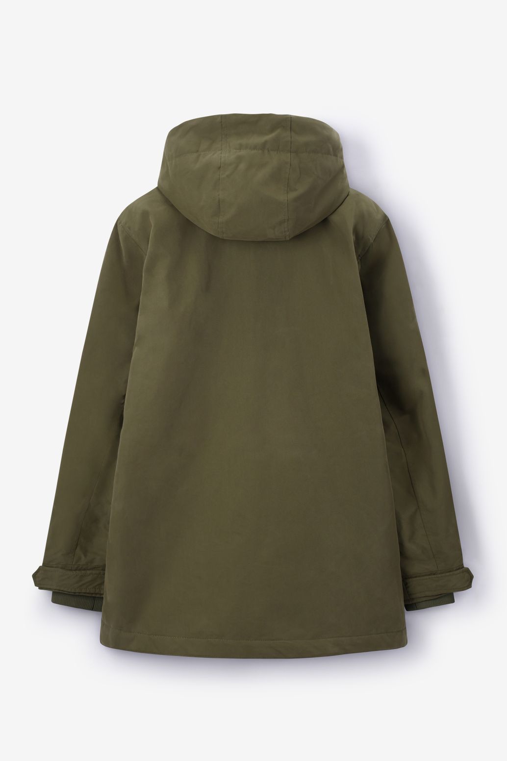 Donkergroene parka