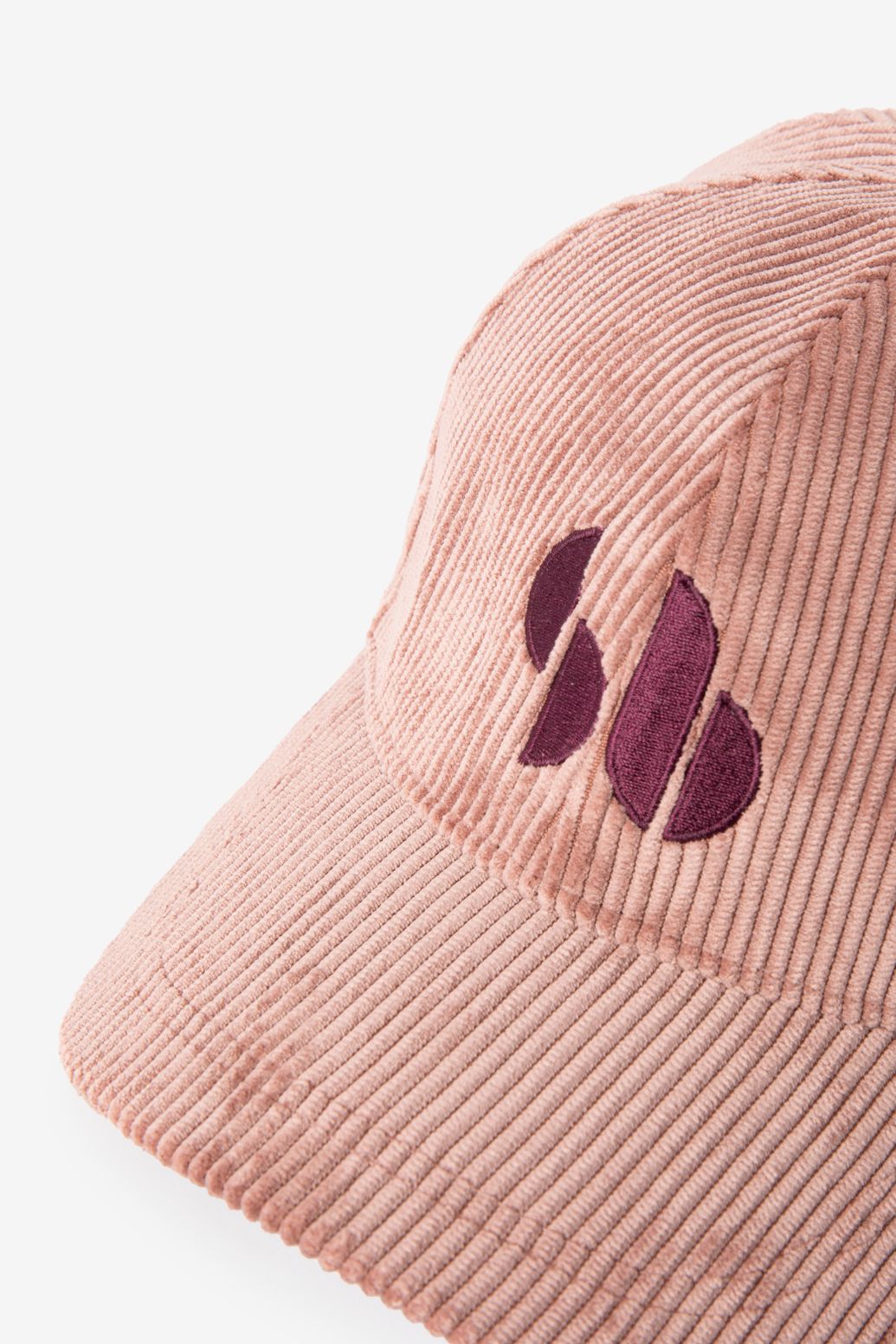 Casquette en velours côtelé - rose