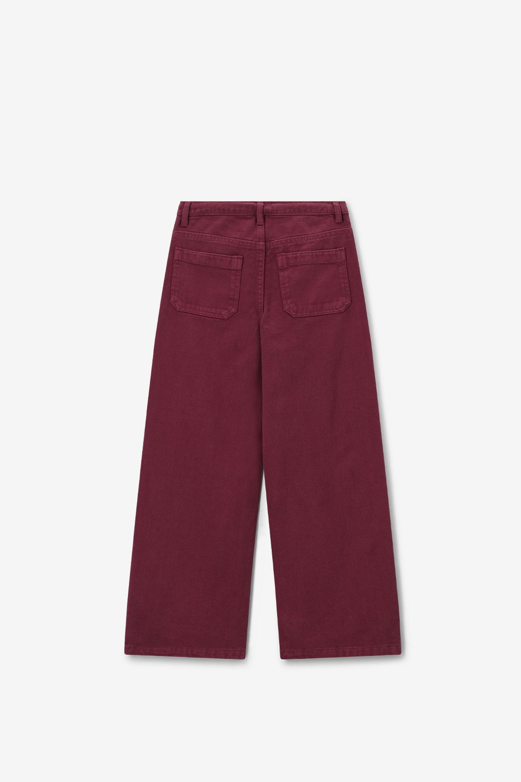 Donkerrode straight leg jeans