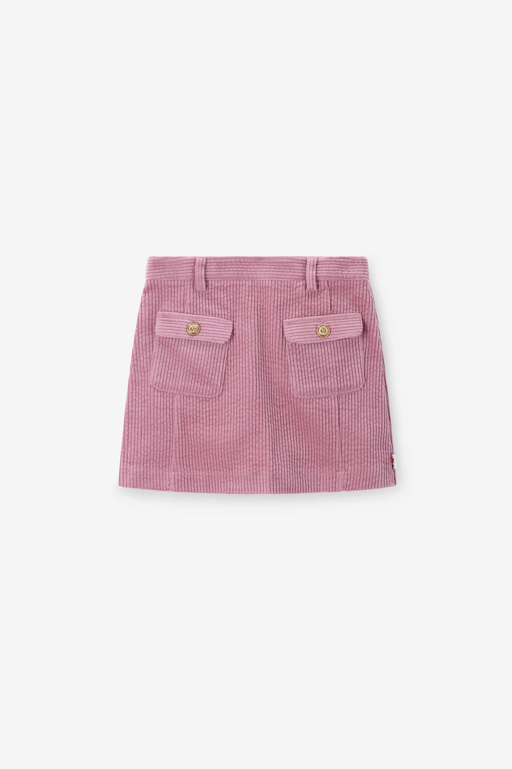 Roze corduroy rok