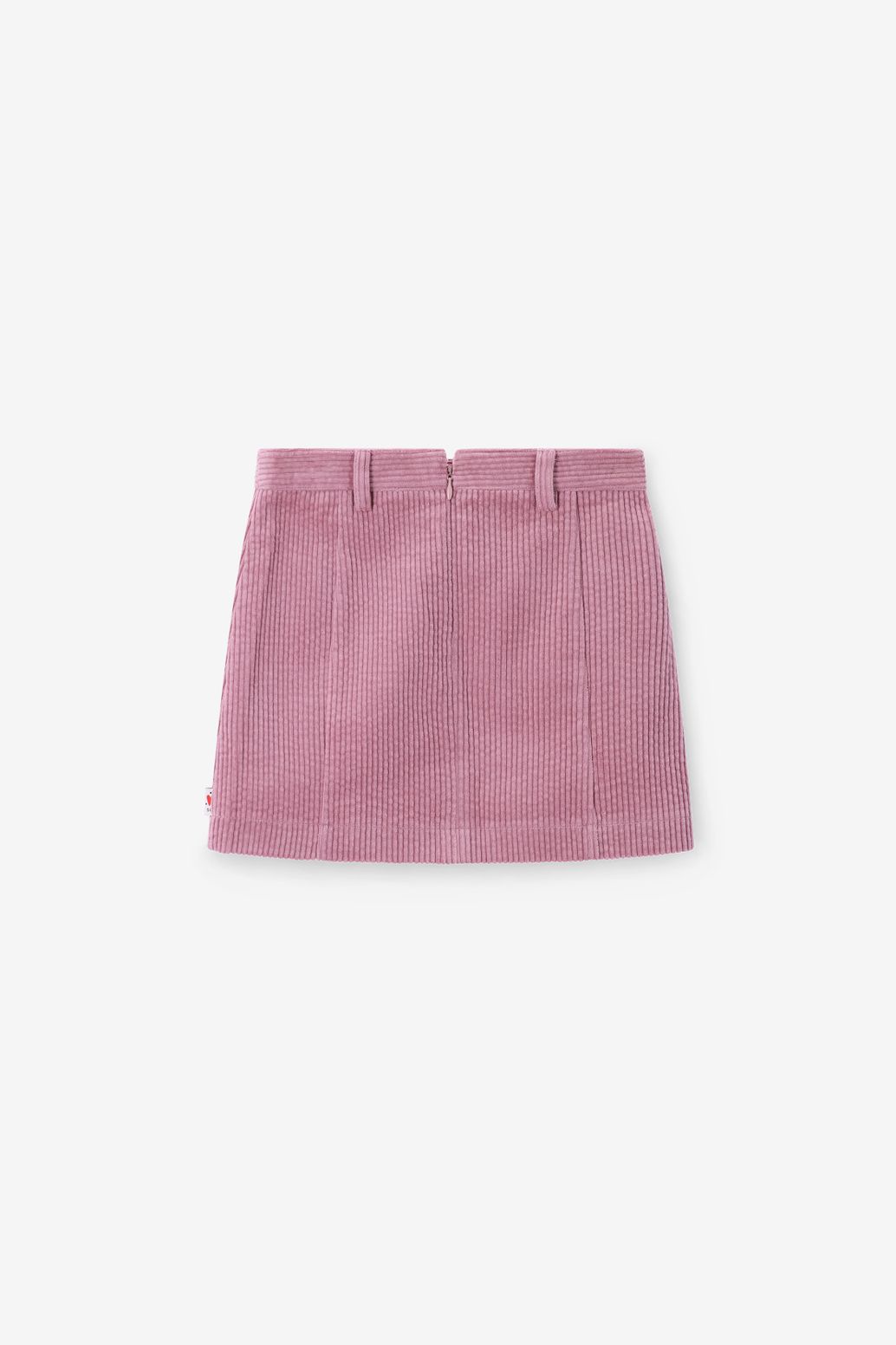 Roze corduroy rok