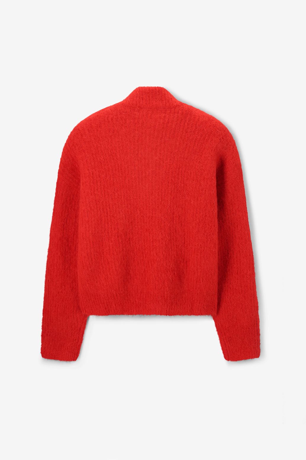 Pullover mit Reißverschluss - rot