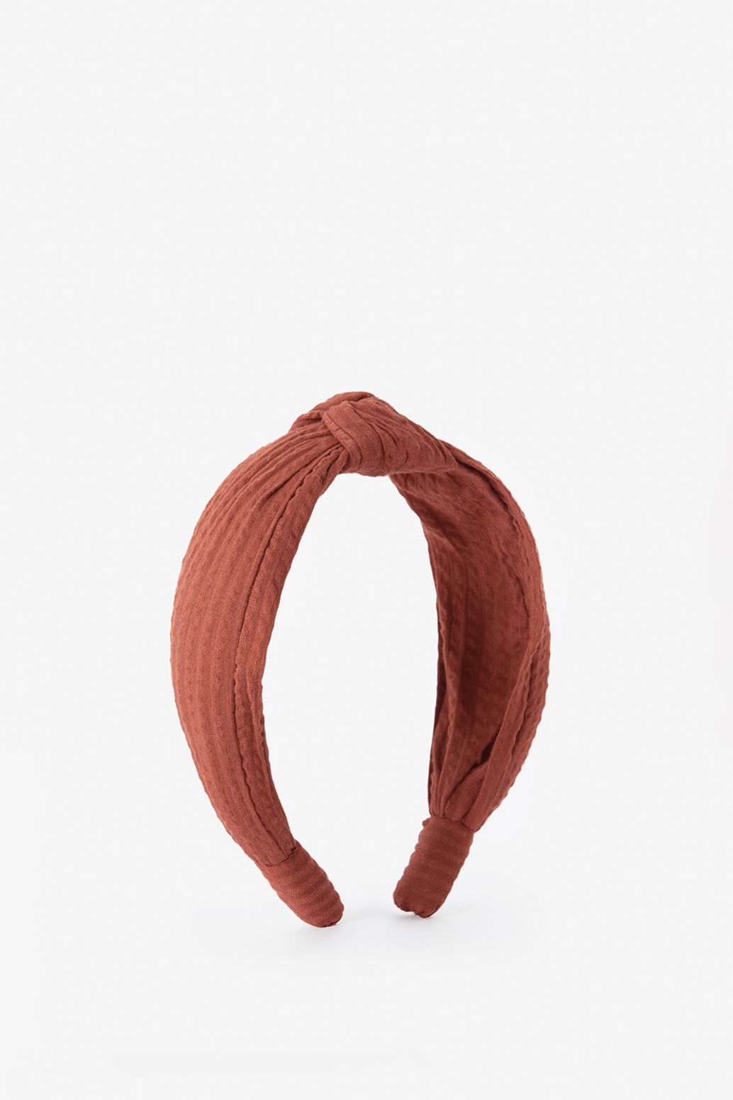 Seersucker-Haarreif - rot