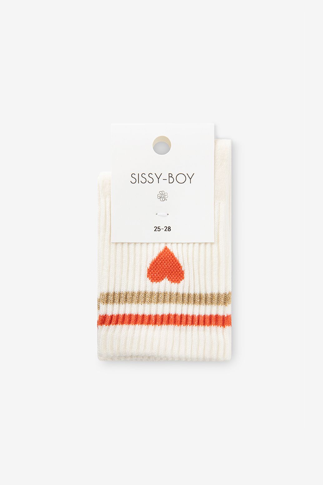 Socken mit Herz - weiß