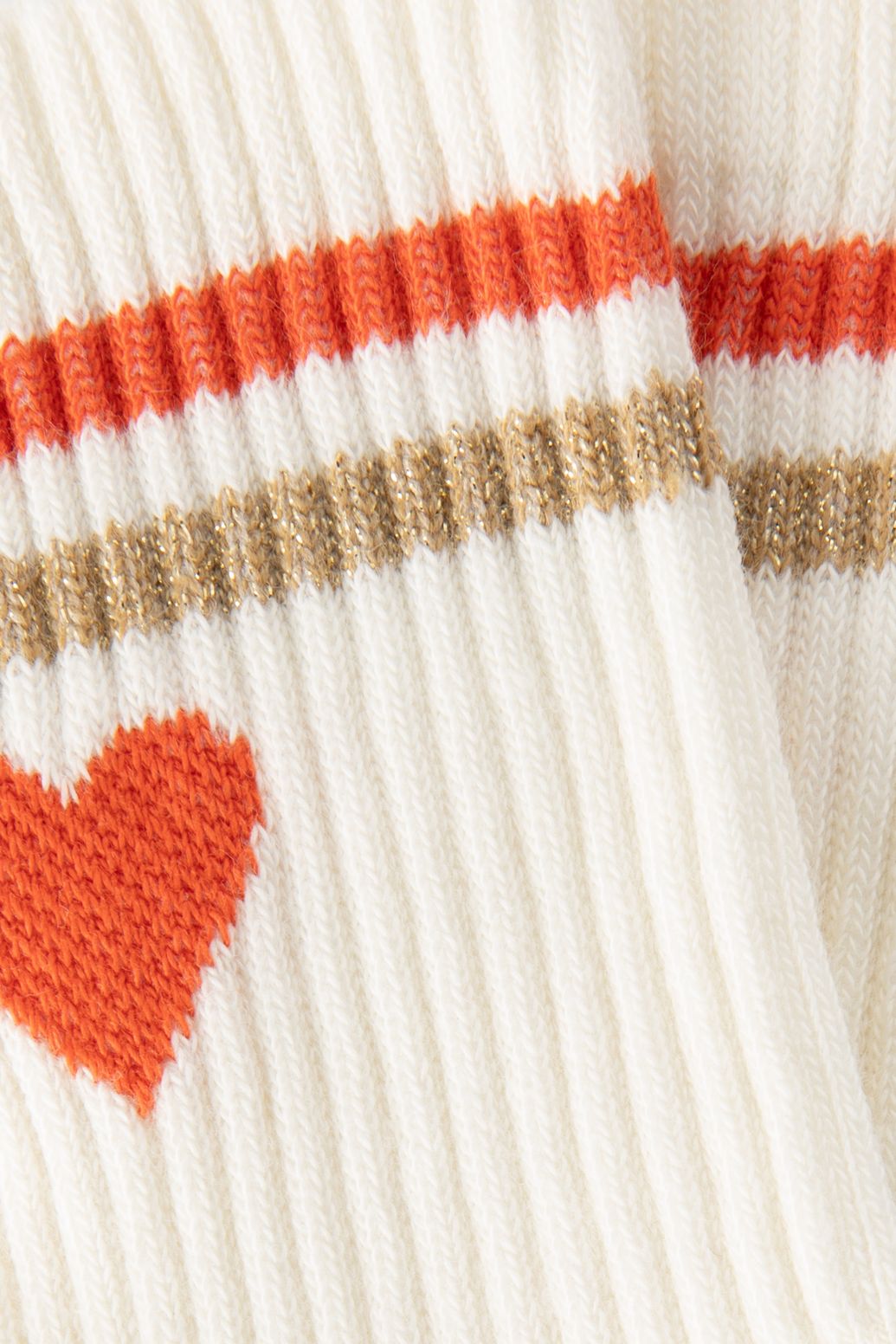 Socken mit Herz - weiß