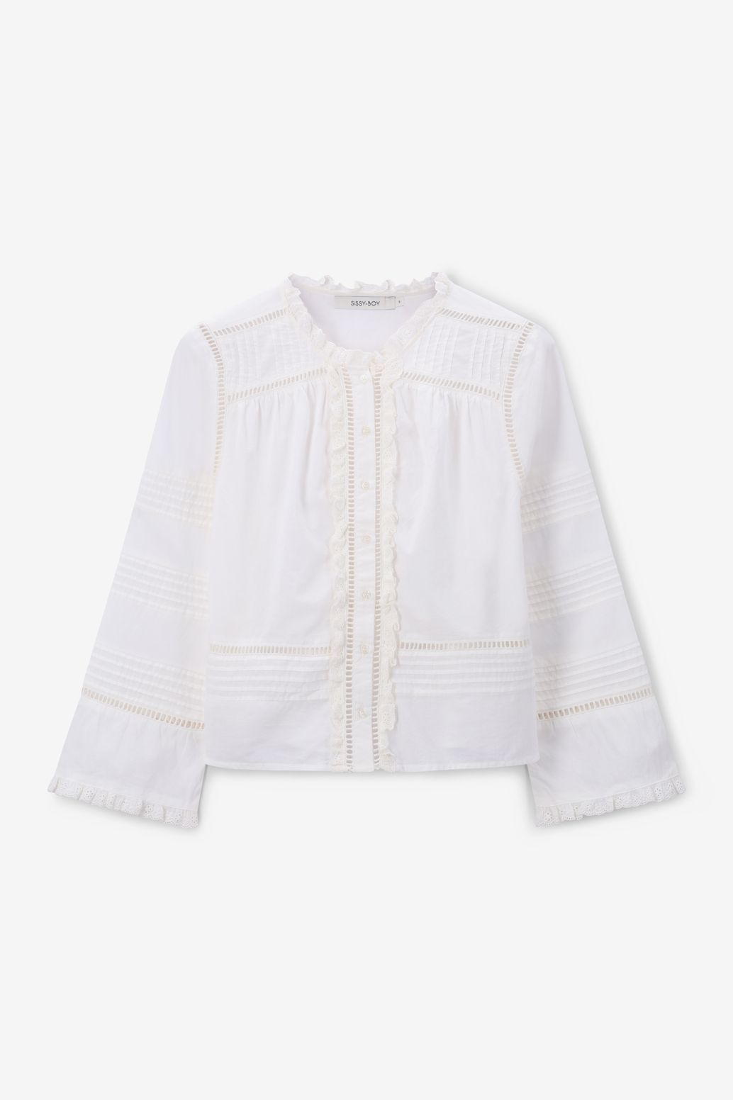 Witte blouse met embroidery