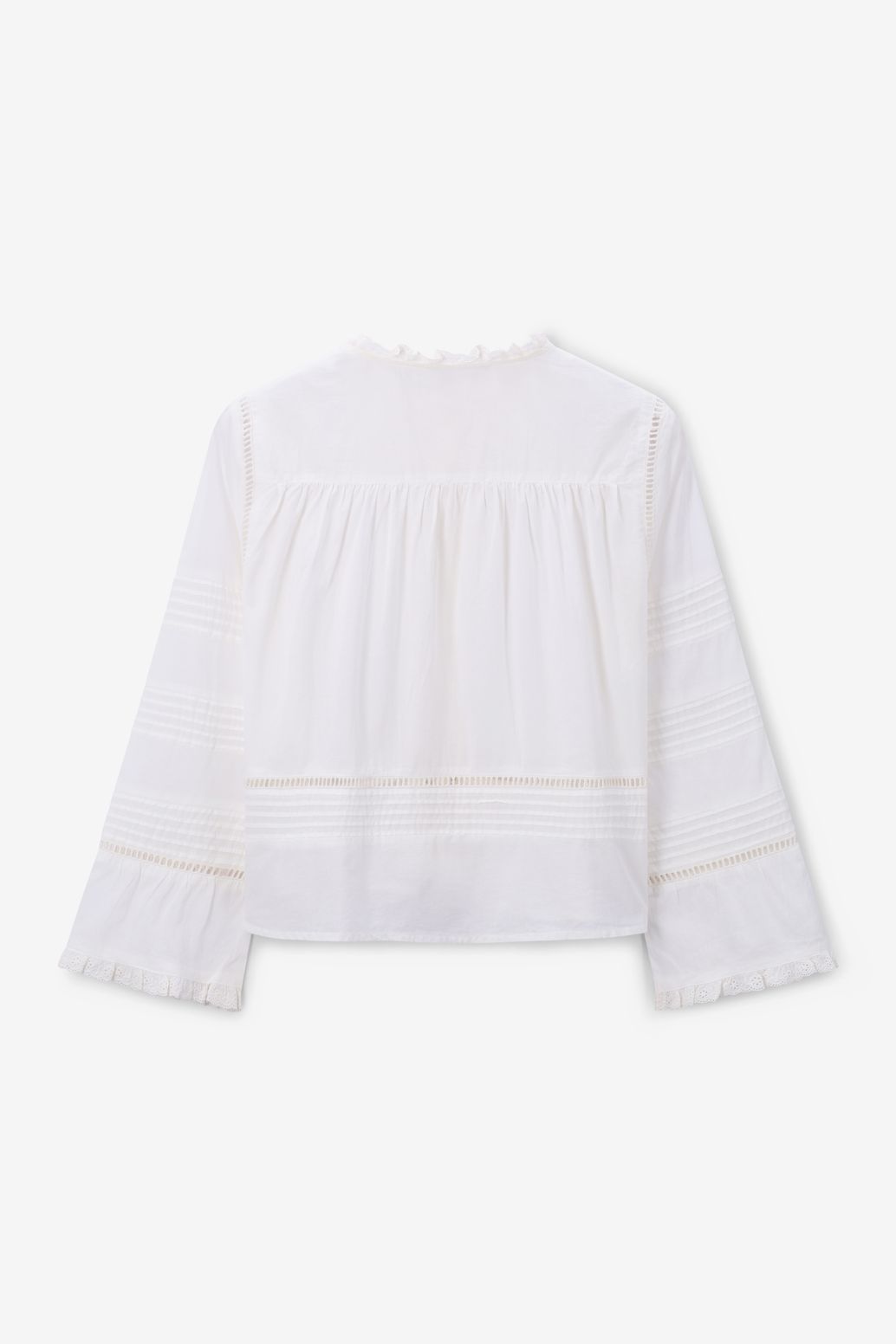 Witte blouse met embroidery