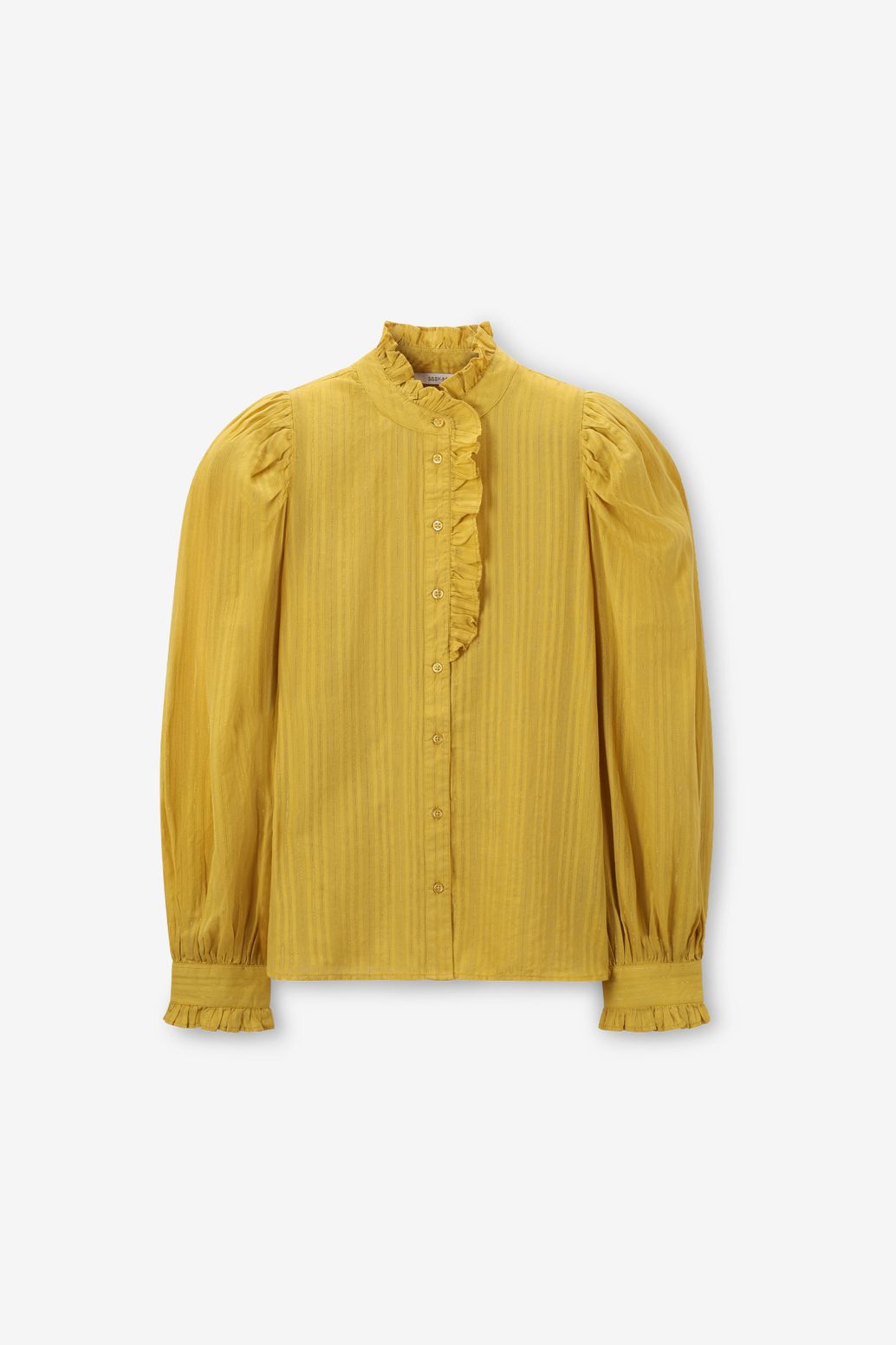 Gele blouse met lurex