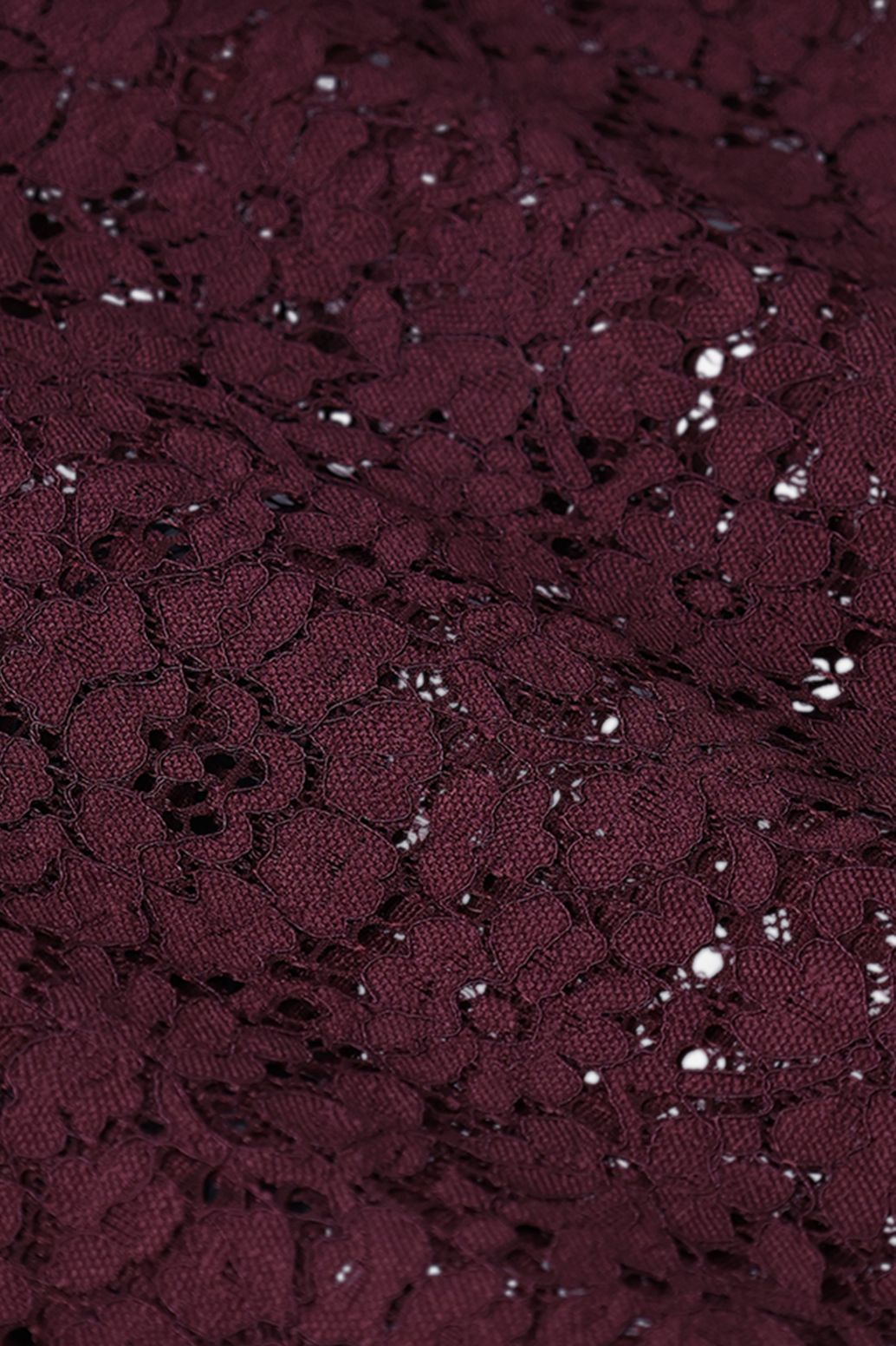 Top en dentelle - rouge foncé