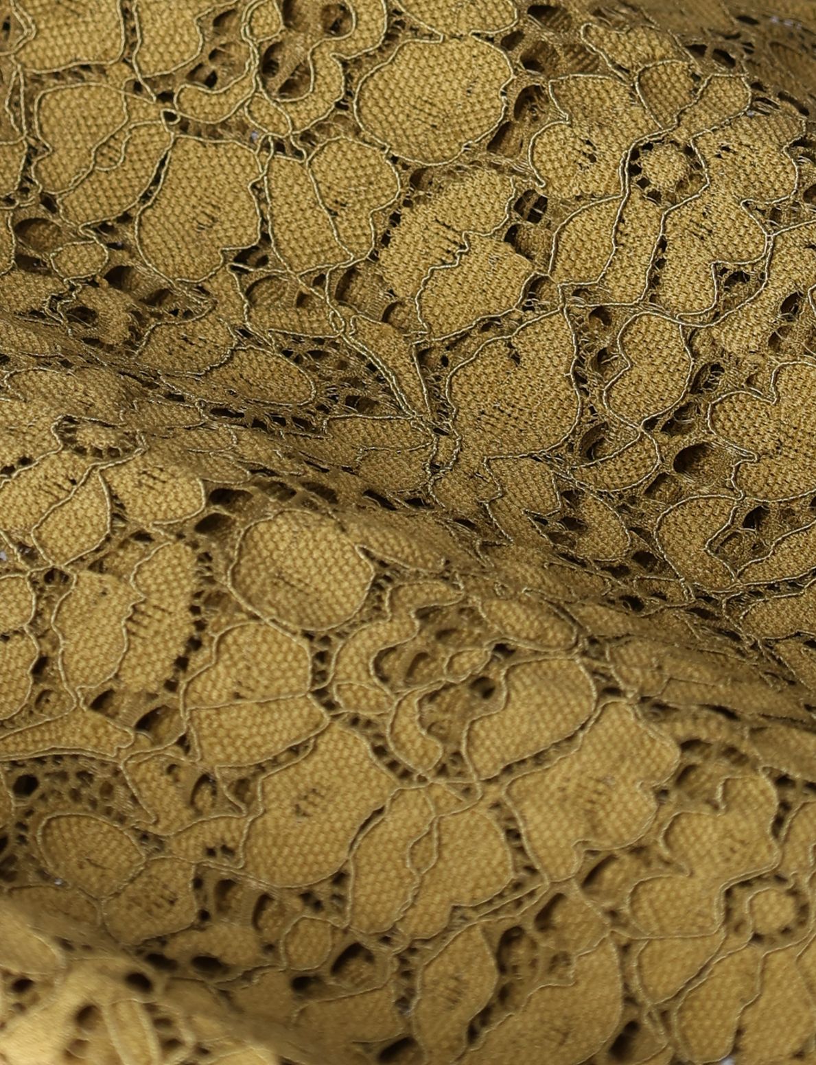 Donkergroene kanten top