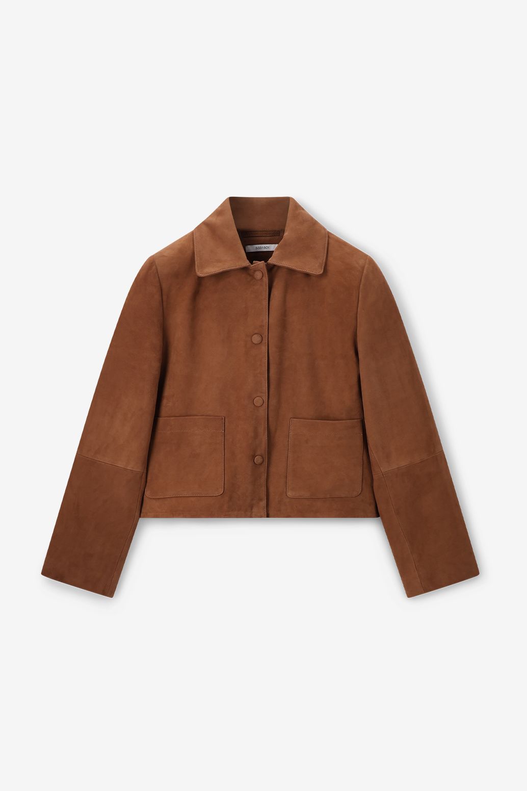 Veloursleder-Jacke - braun