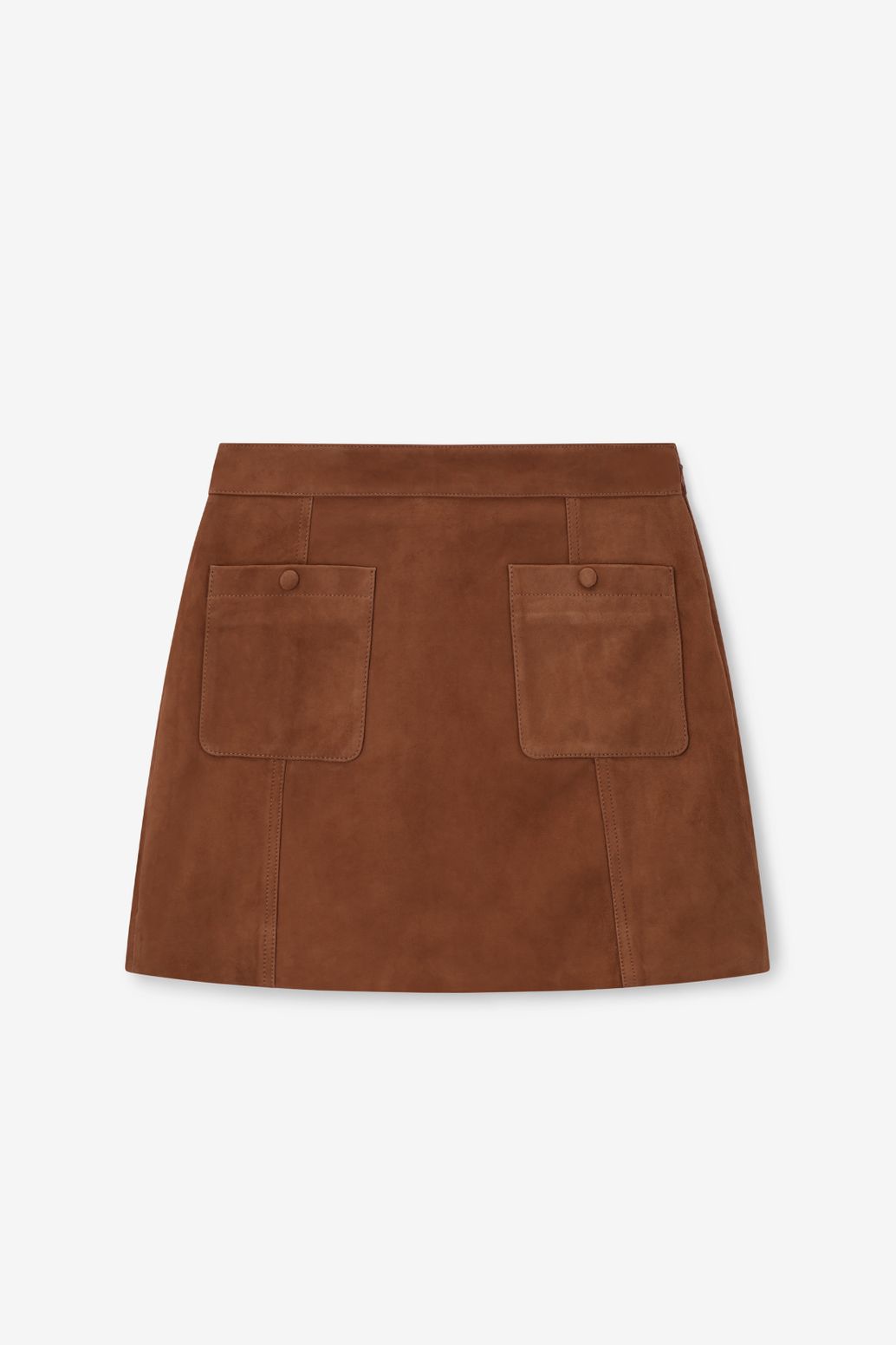 Jupe en daim - marron