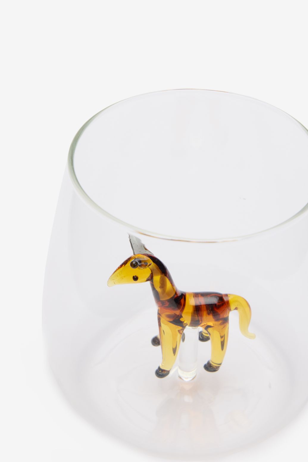 Waterglazen met giraf