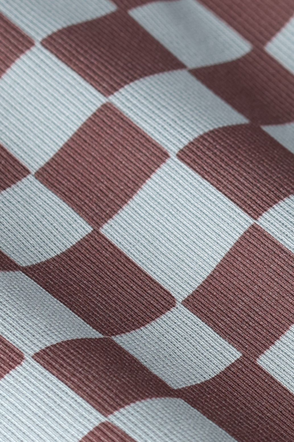 Langarmshirt mit Blockmuster - hellblau