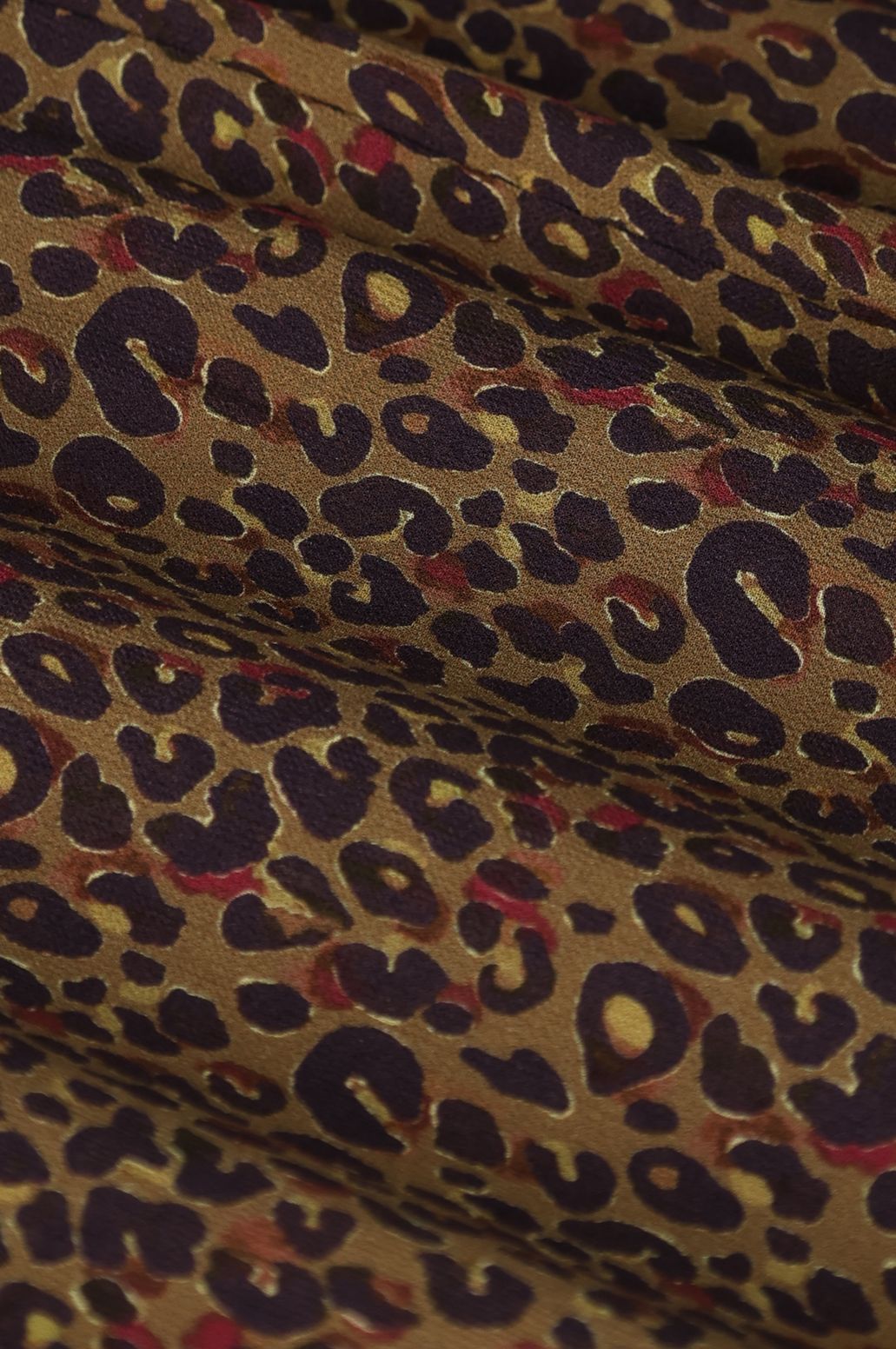 Donkergroene maxi rok met leopard print