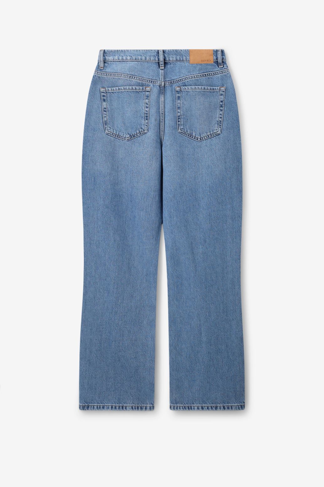 High Waist Flared Jeans - blau