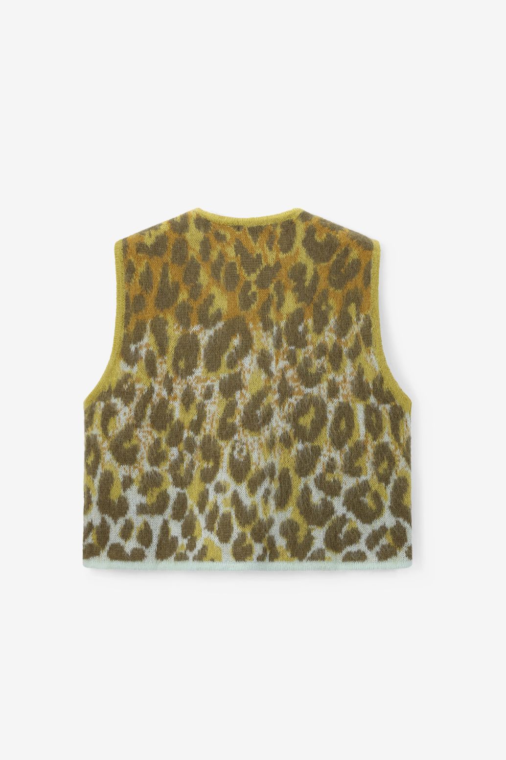 Weste mit Leoprint - dunkelgrün