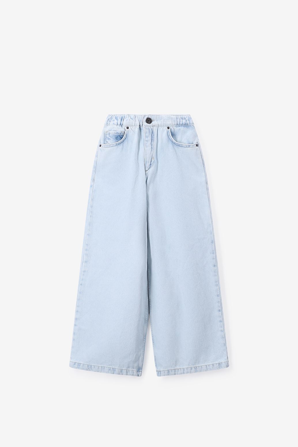 Wide Leg Jeans - hellblau
